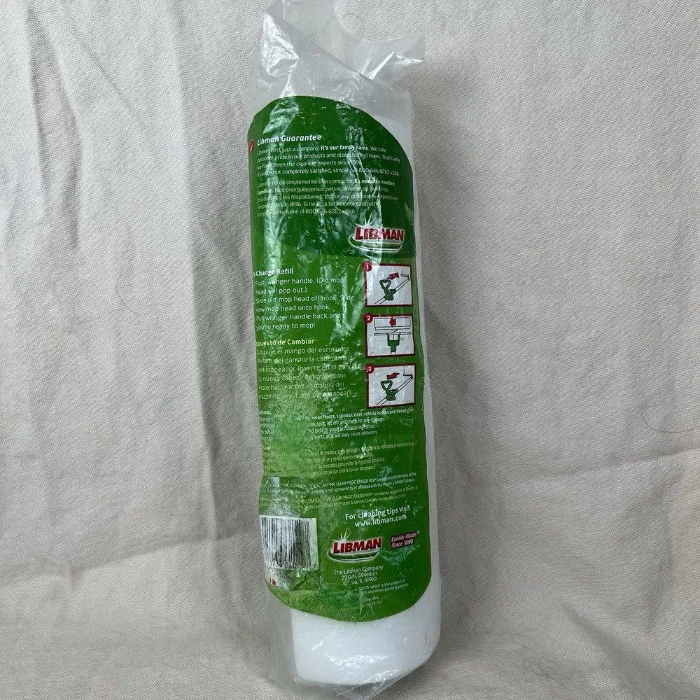NIP LIBMAN Eliminator Roller Mop Refill‎  #02029  Eraser Eliminator Mop Refill
